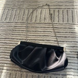 Black evening crossbody clutch